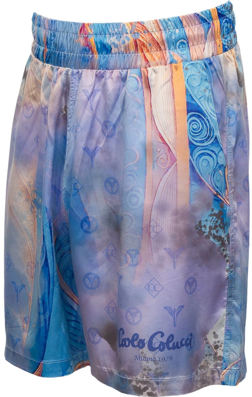 Carlo Colucci Heren Korte Broek Blauw