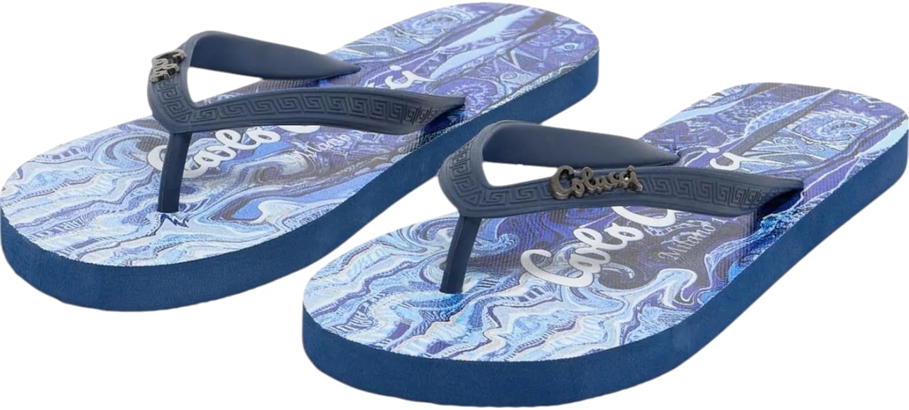 Carlo Colucci Heren Slippers Blauw