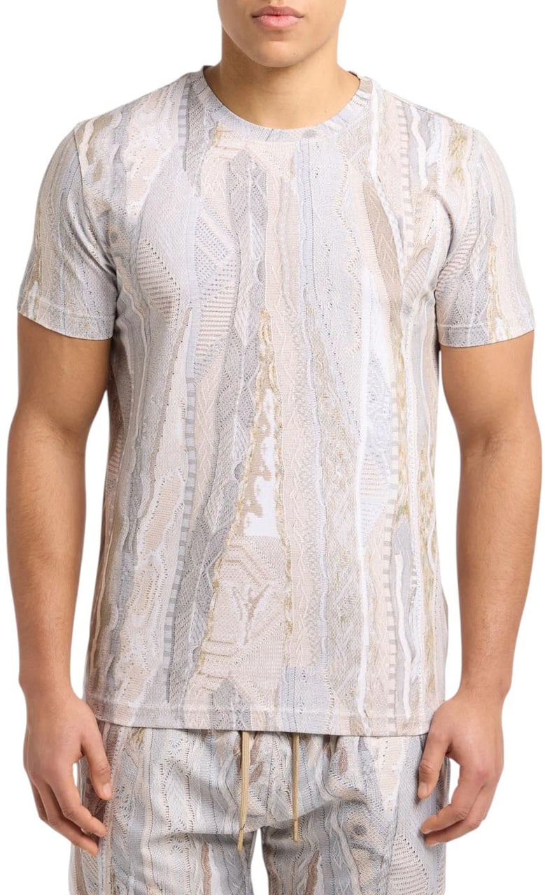 Carlo Colucci Heren T-shirt Bruin