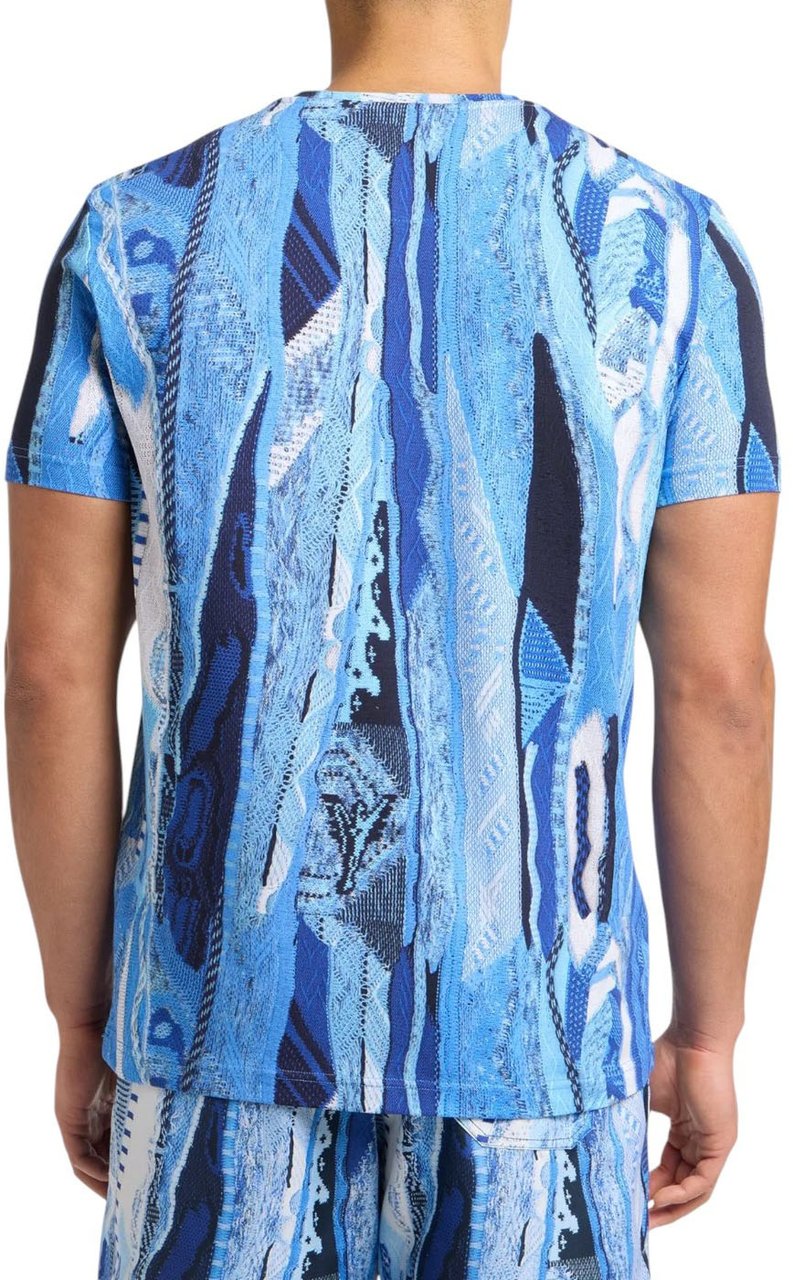 Carlo Colucci Heren T-shirt Blauw