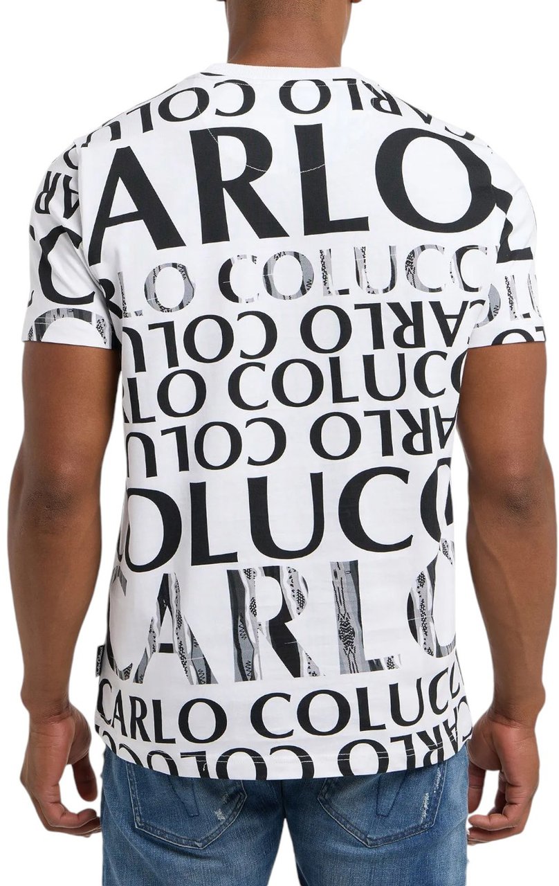 Carlo Colucci Heren T-shirt Wit