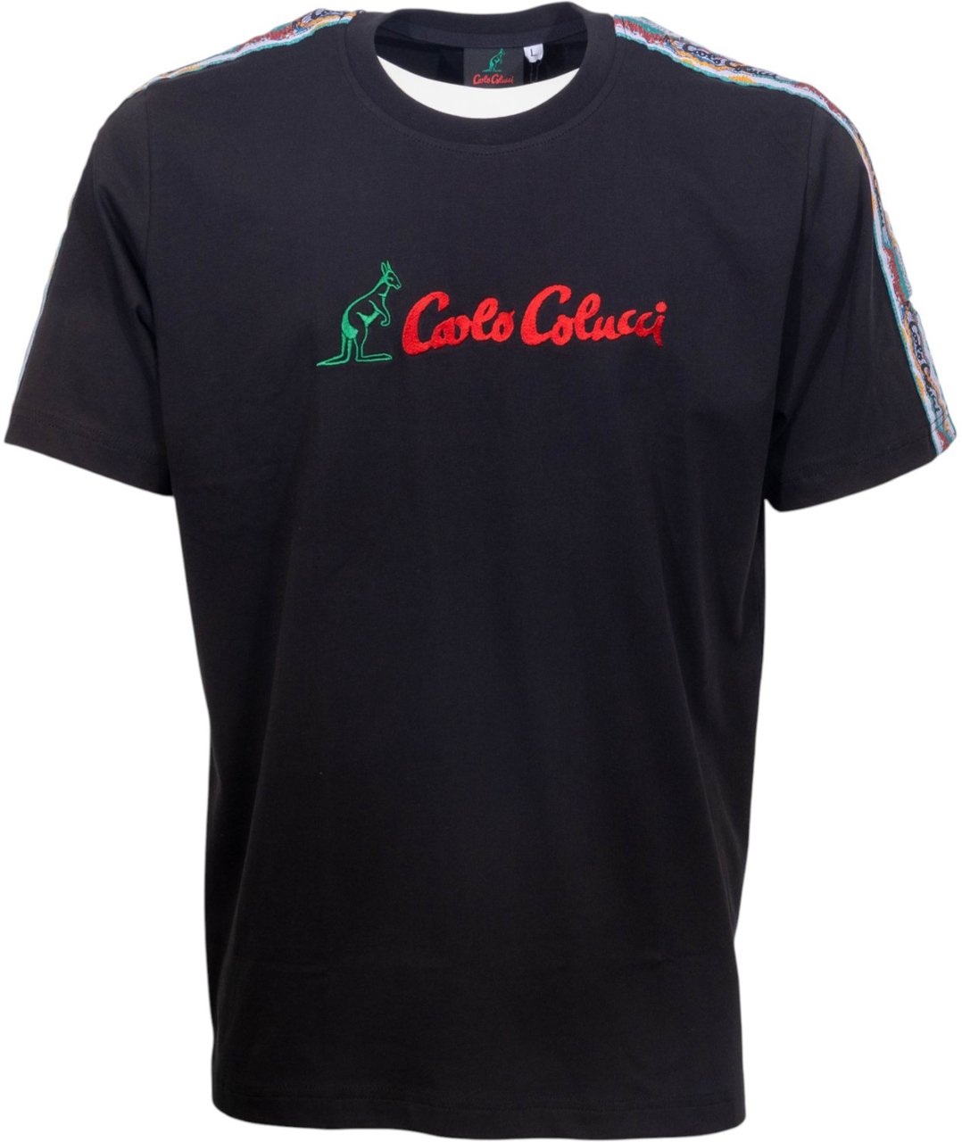 Carlo Colucci Heren T-shirt Zwart