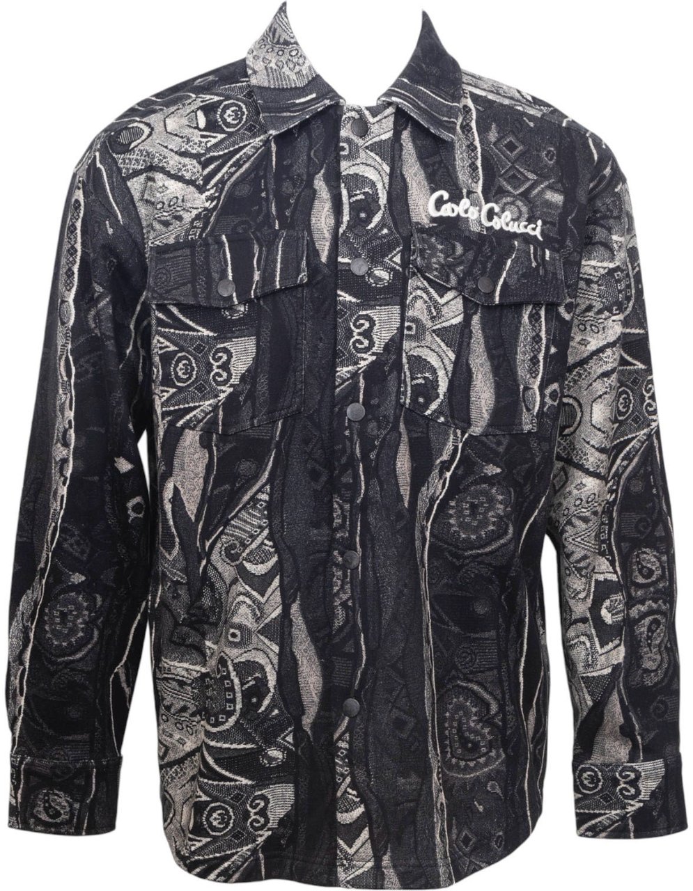 Carlo Colucci Heren Overshirt Zwart