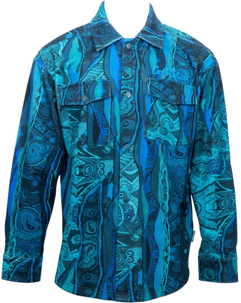 Carlo Colucci Heren Overshirt Blauw