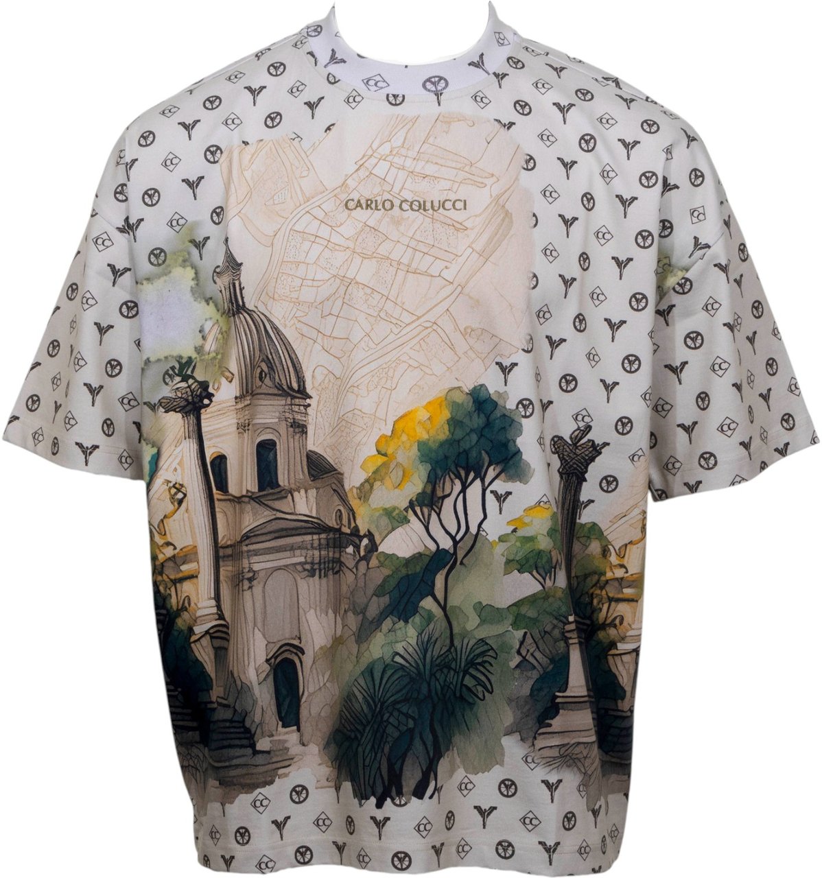 Carlo Colucci Heren T-Shirt Divers