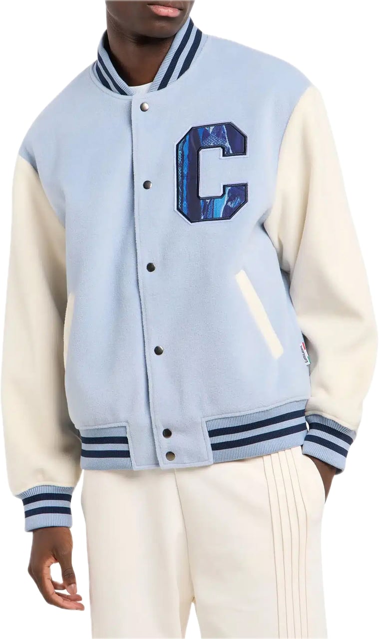 Carlo Colucci College Blouson Light Blue Blauw