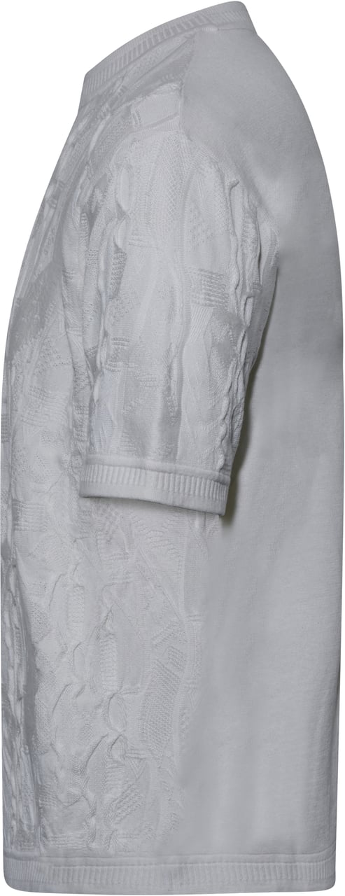 Carlo Colucci Oversized Knit Tee White Wit