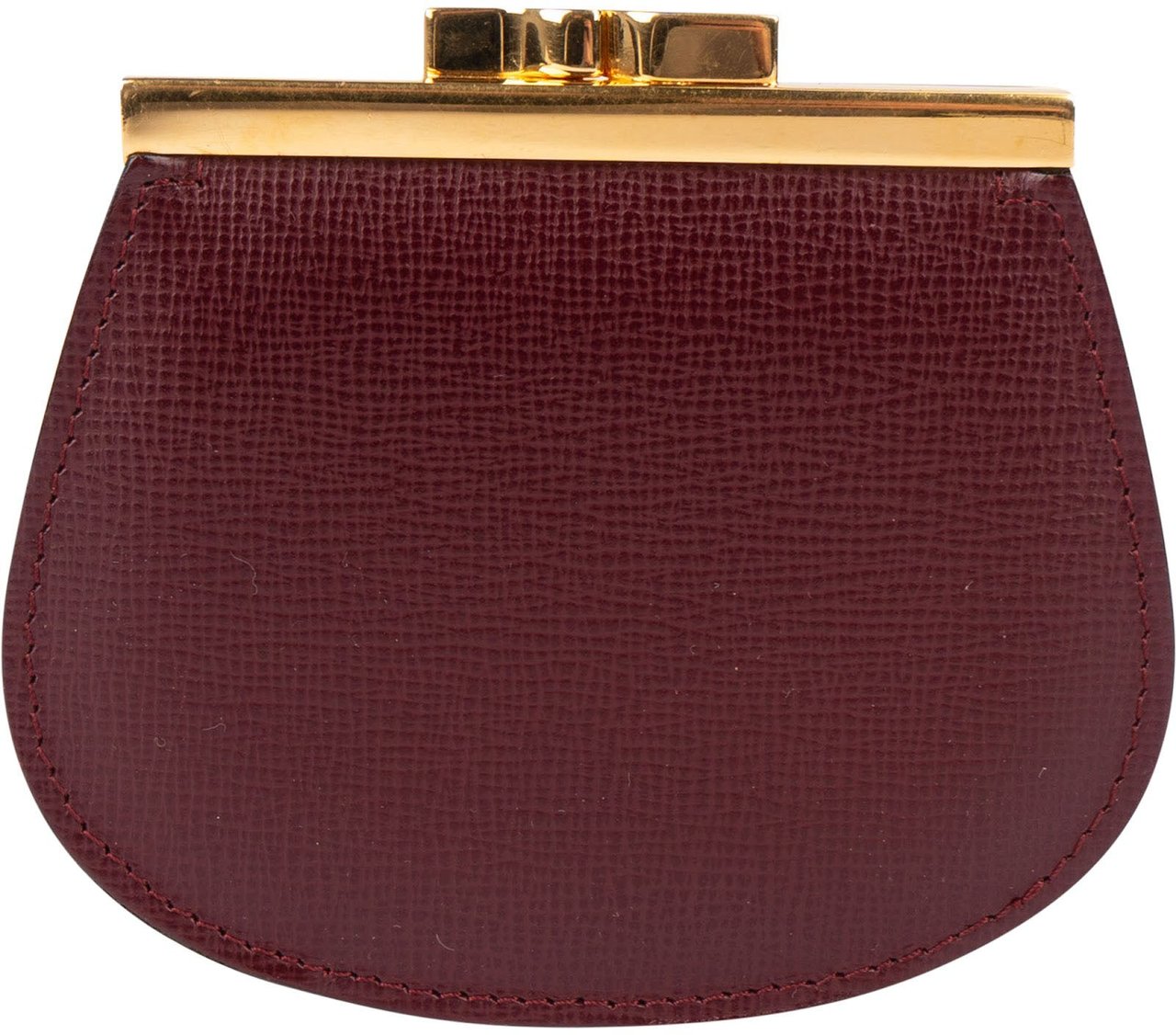 Cartier Cartier Bordeaux Leather Coin Purse Wallet Rood