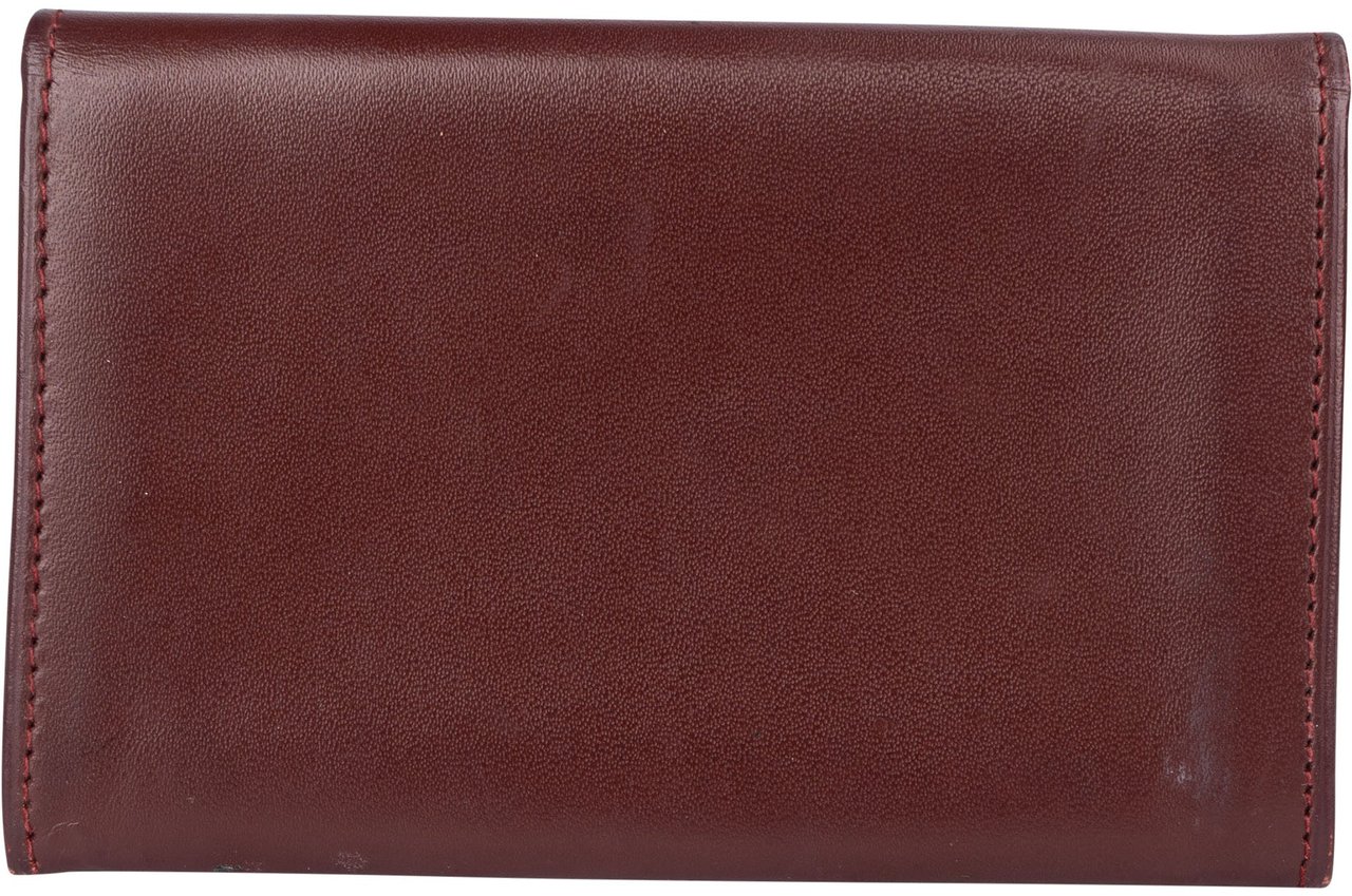 Cartier Cartier Bordeaux Leather Cardholder Rood