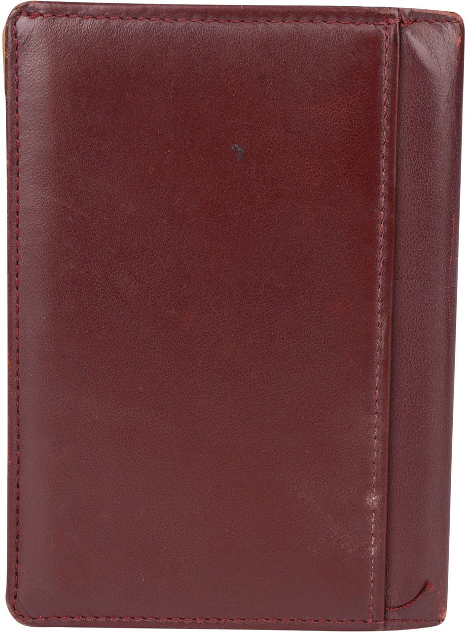 Cartier Cartier Bordeaux Leather Cardholder Maroon