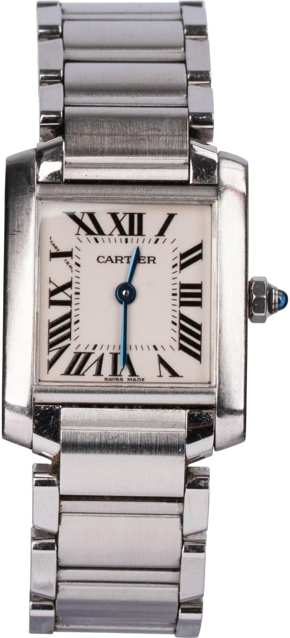 Cartier Cartier Silver Tone Tank Française 2384 Women Watch Divers