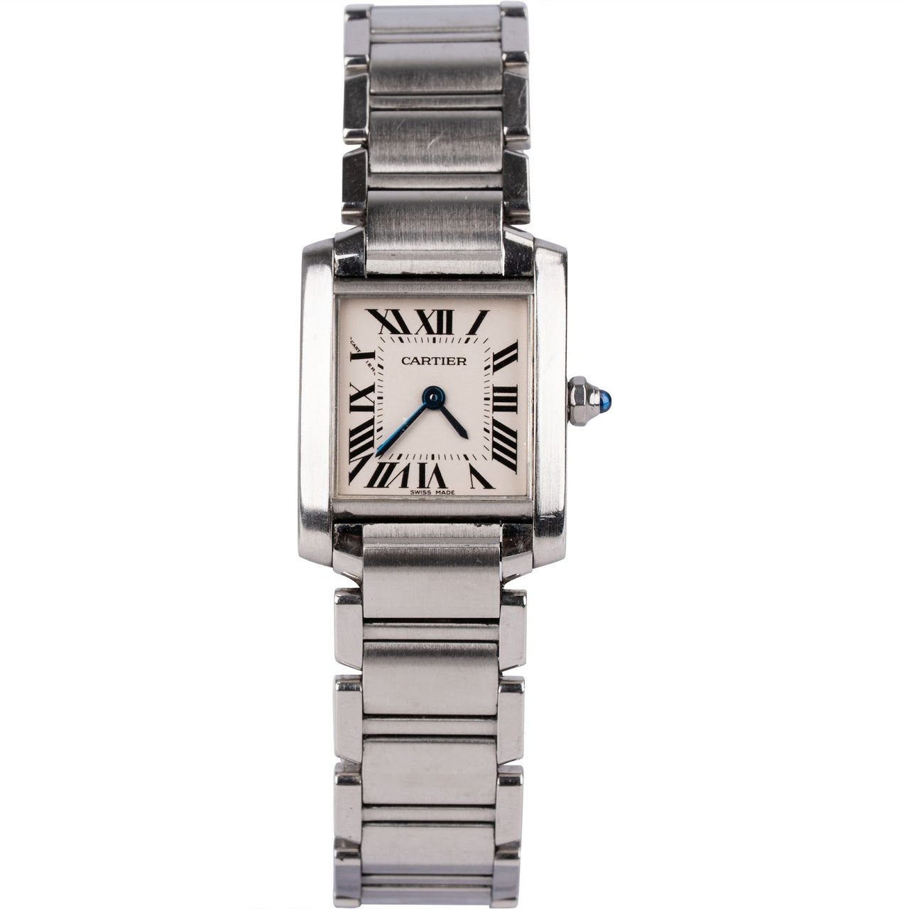 Cartier Cartier Silver Tone Tank Française 2384 Women Watch Divers