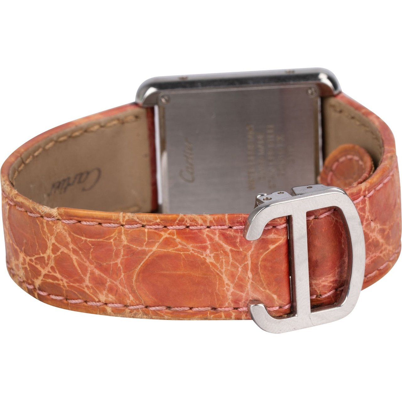 Cartier Cartier Pink Dial Tank Must 3170 Watch Divers