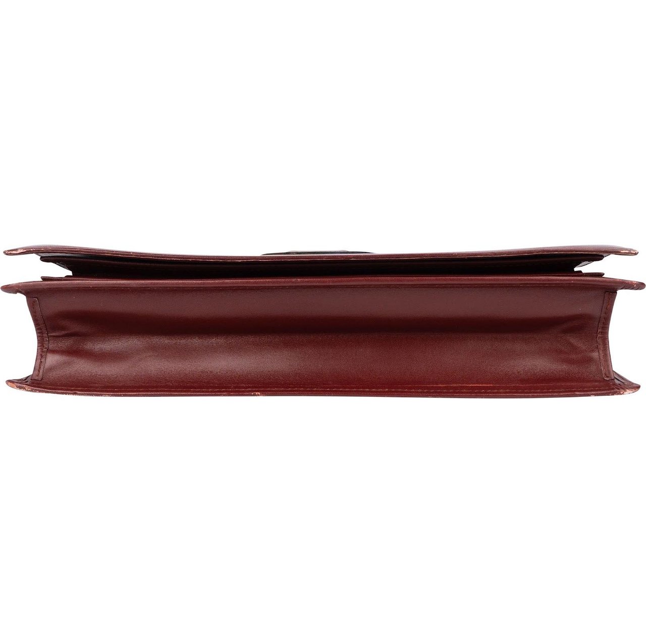 Cartier Cartier Bordeaux Leather Clutch Bag Maroon