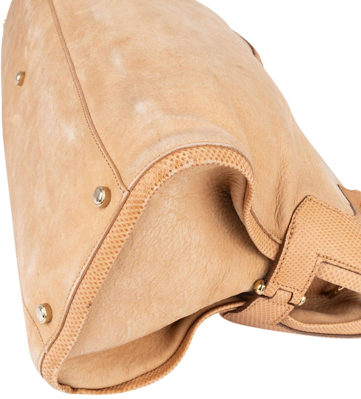 Cartier Cartier Beige Suede and Leather Marcello Handbag Beige