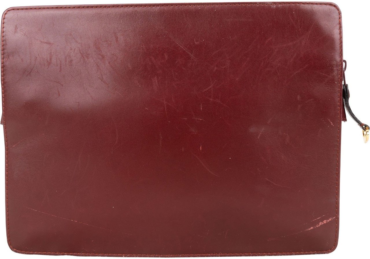 Cartier Cartier Bordeaux Leather Clutch Divers