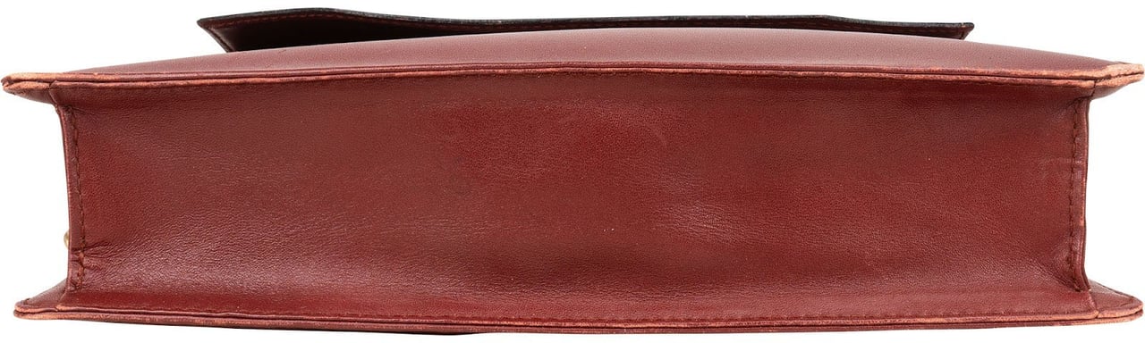 Cartier Cartier Bordeaux Leather Clutch Maroon
