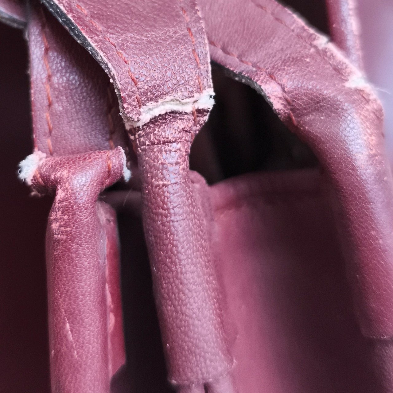 Cartier Cartier Bordeaux Leather Small Briefcase Flap Crossbody Bag Divers