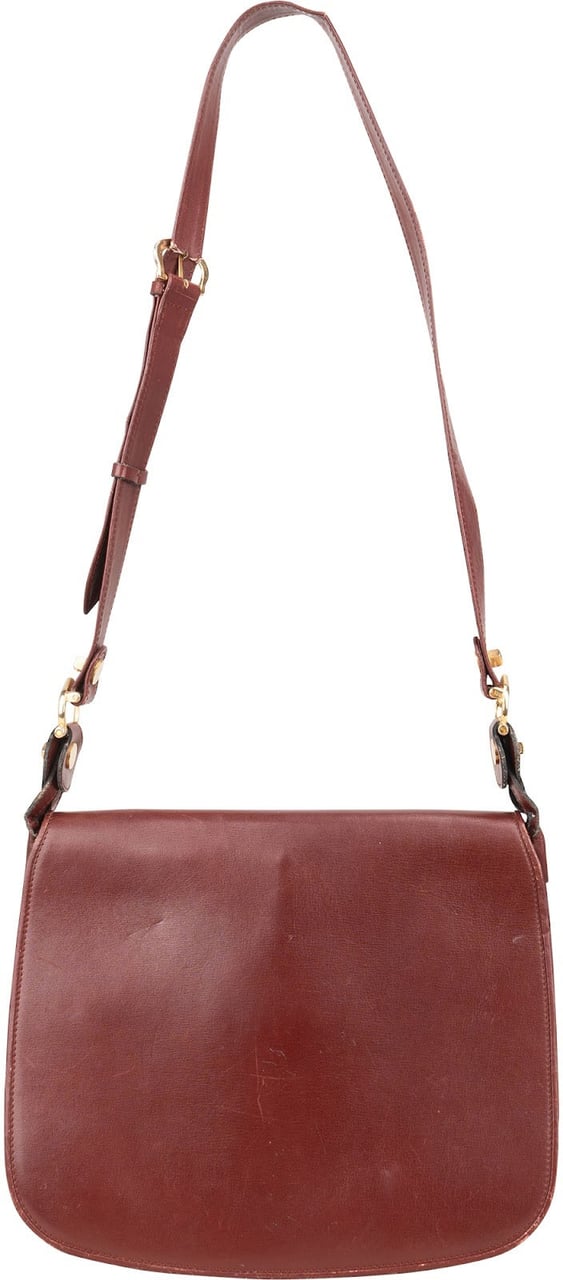Cartier Cartier Bordeaux Leather Briefcase Flap Shoulder Bag Divers