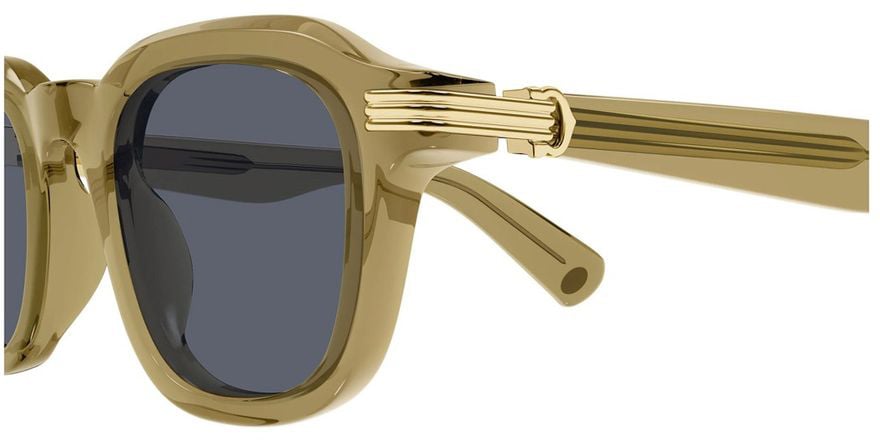 Cartier Ct0536S Première De Square Light Yellow Acetate Sunglasses Grijs