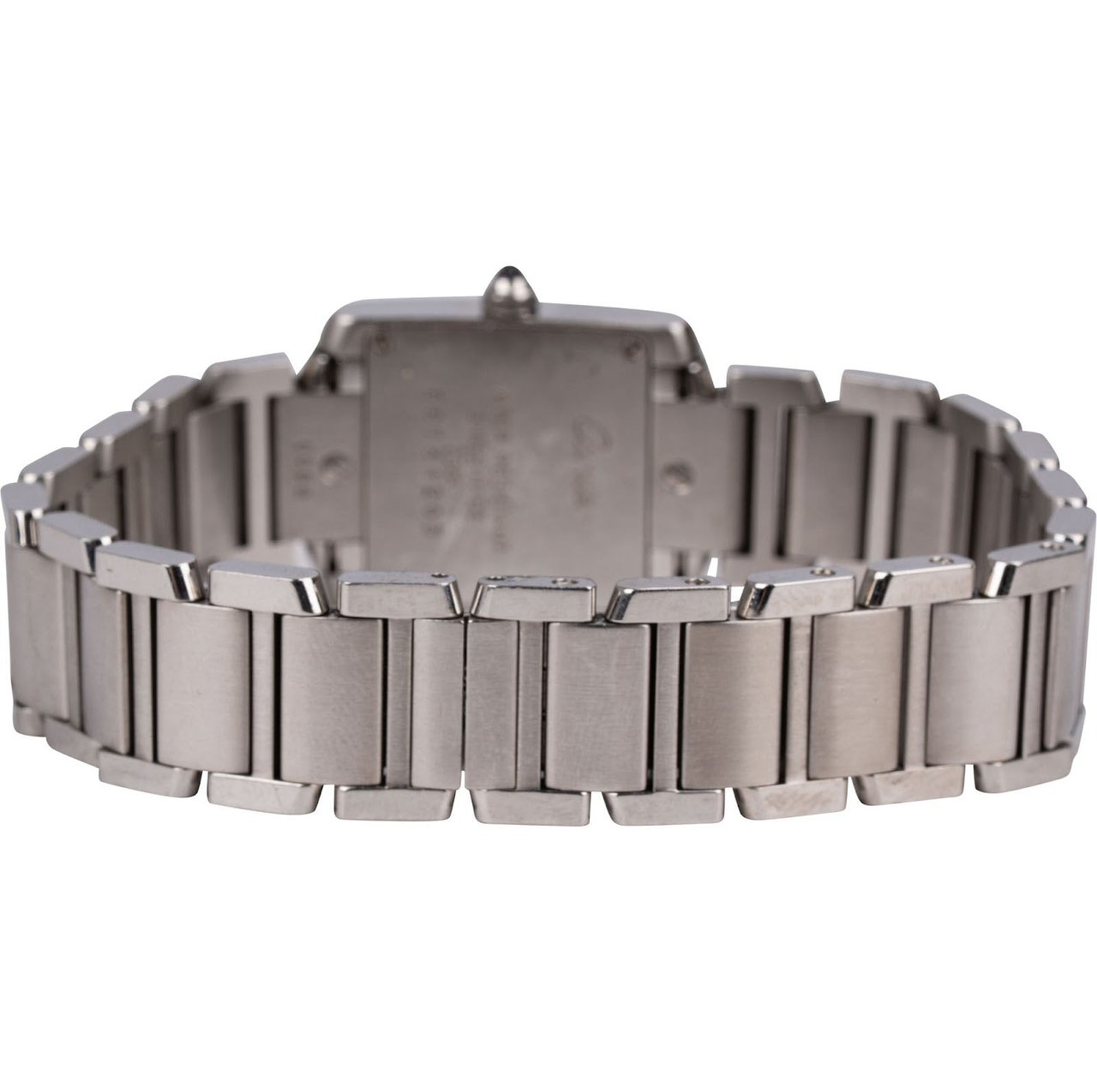 Cartier Silver Tone Tank Française 2384 Women Watch Divers