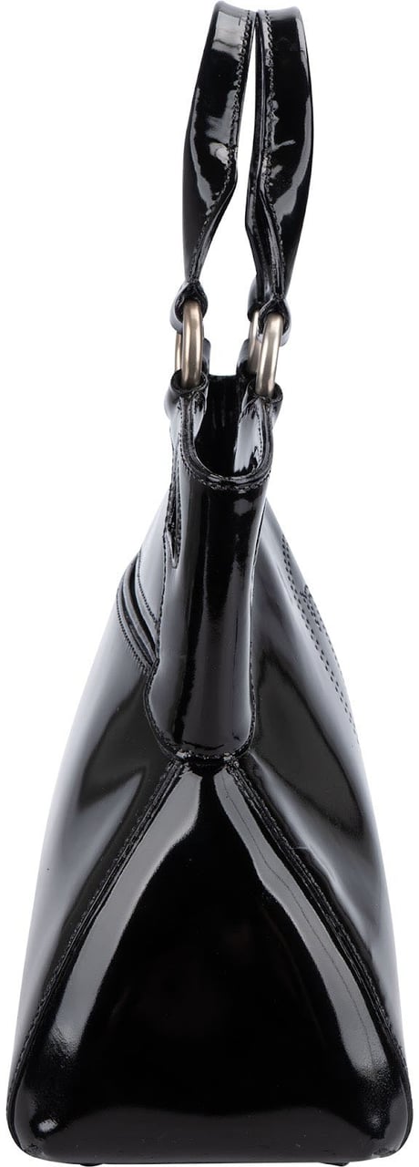 Cartier Black Patent Leather Marcello de Cartier Handbag Zwart