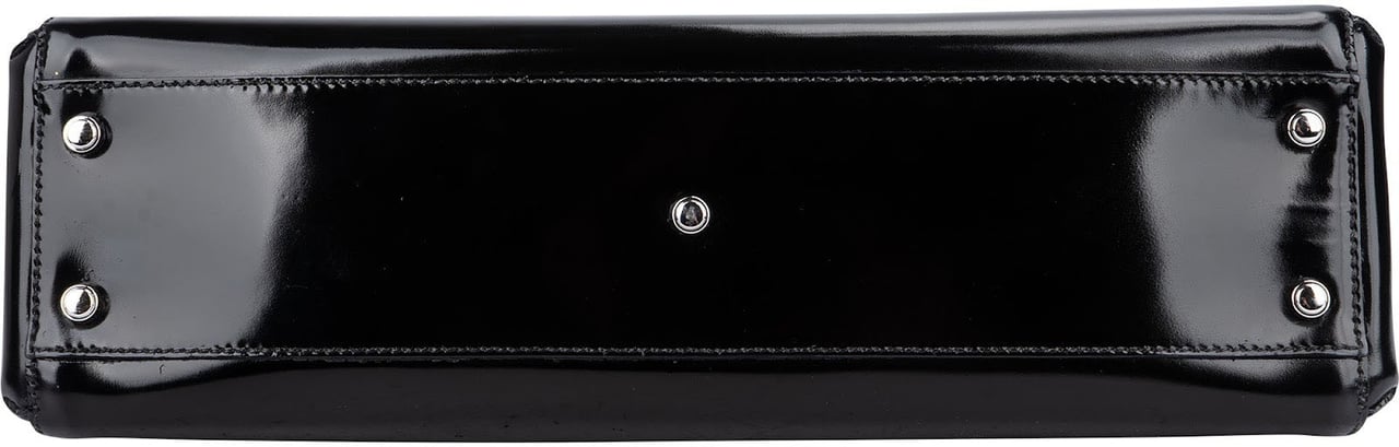 Cartier Black Patent Leather Marcello de Cartier Handbag Zwart
