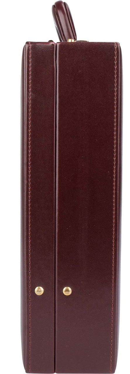 Cartier Cartier Bordeaux Leather 1975 Briefcase Divers