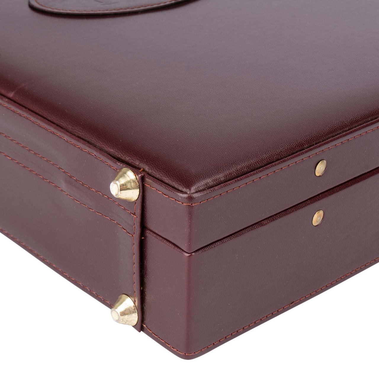 Cartier Cartier Bordeaux Leather 1975 Briefcase Divers