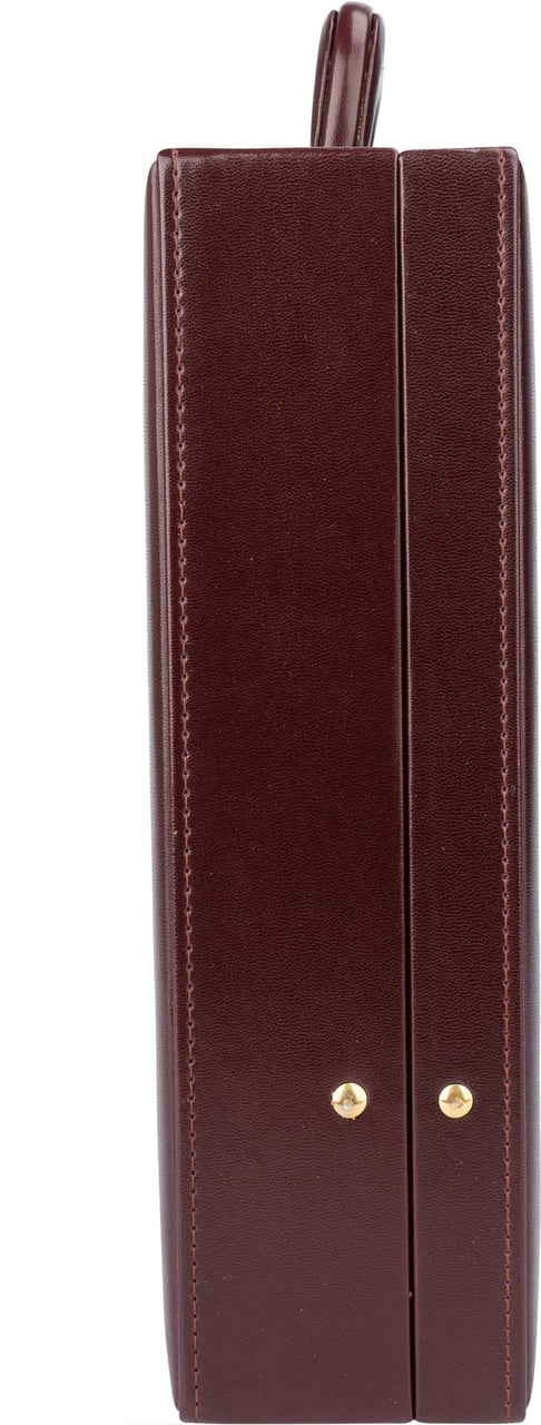 Cartier Cartier Bordeaux Leather 1975 Briefcase Divers