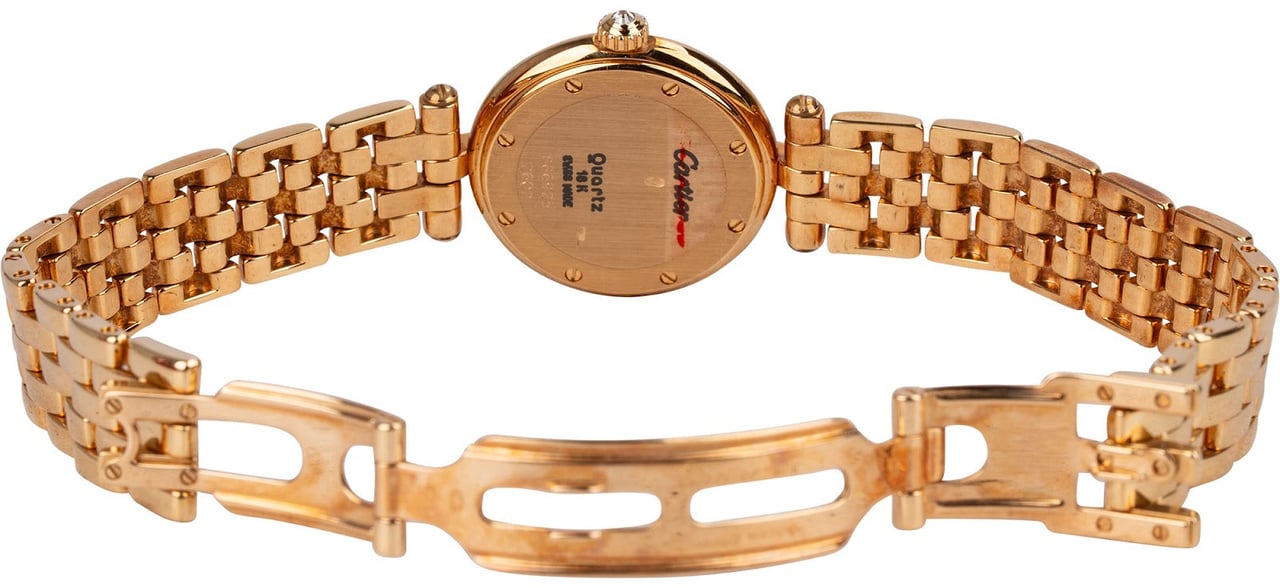 Cartier Panthere Vendome Diamond Bezel 18K Gold Womens Watch Oranje