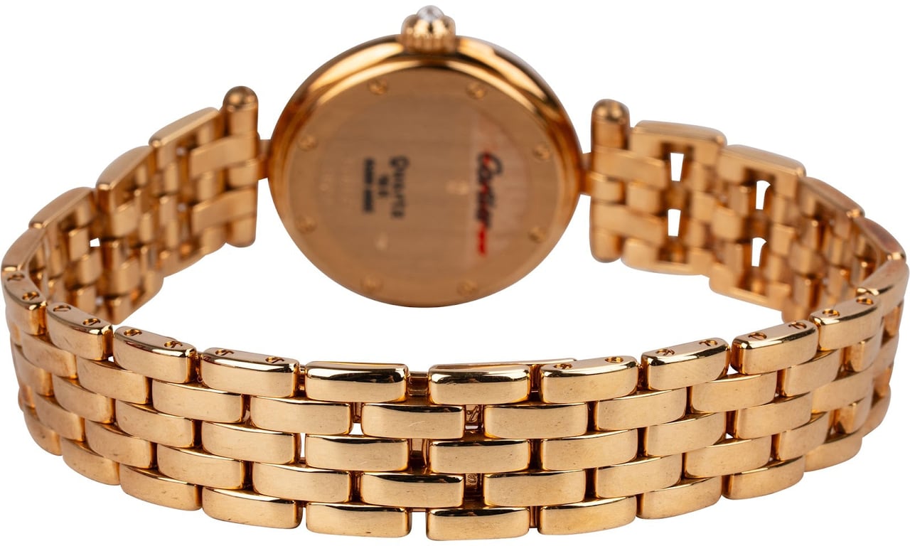 Cartier Panthere Vendome Diamond Bezel 18K Gold Womens Watch Oranje
