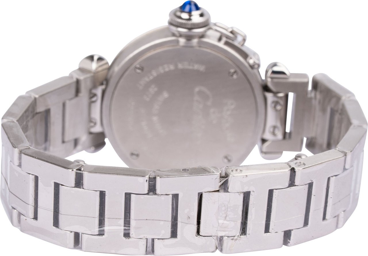 Cartier Silver Tone Miss Pasha Diamond Bezel 2973 Woman Watch Divers