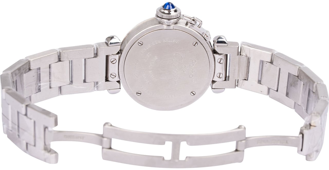 Cartier Silver Tone Miss Pasha Diamond Bezel 2973 Woman Watch Divers