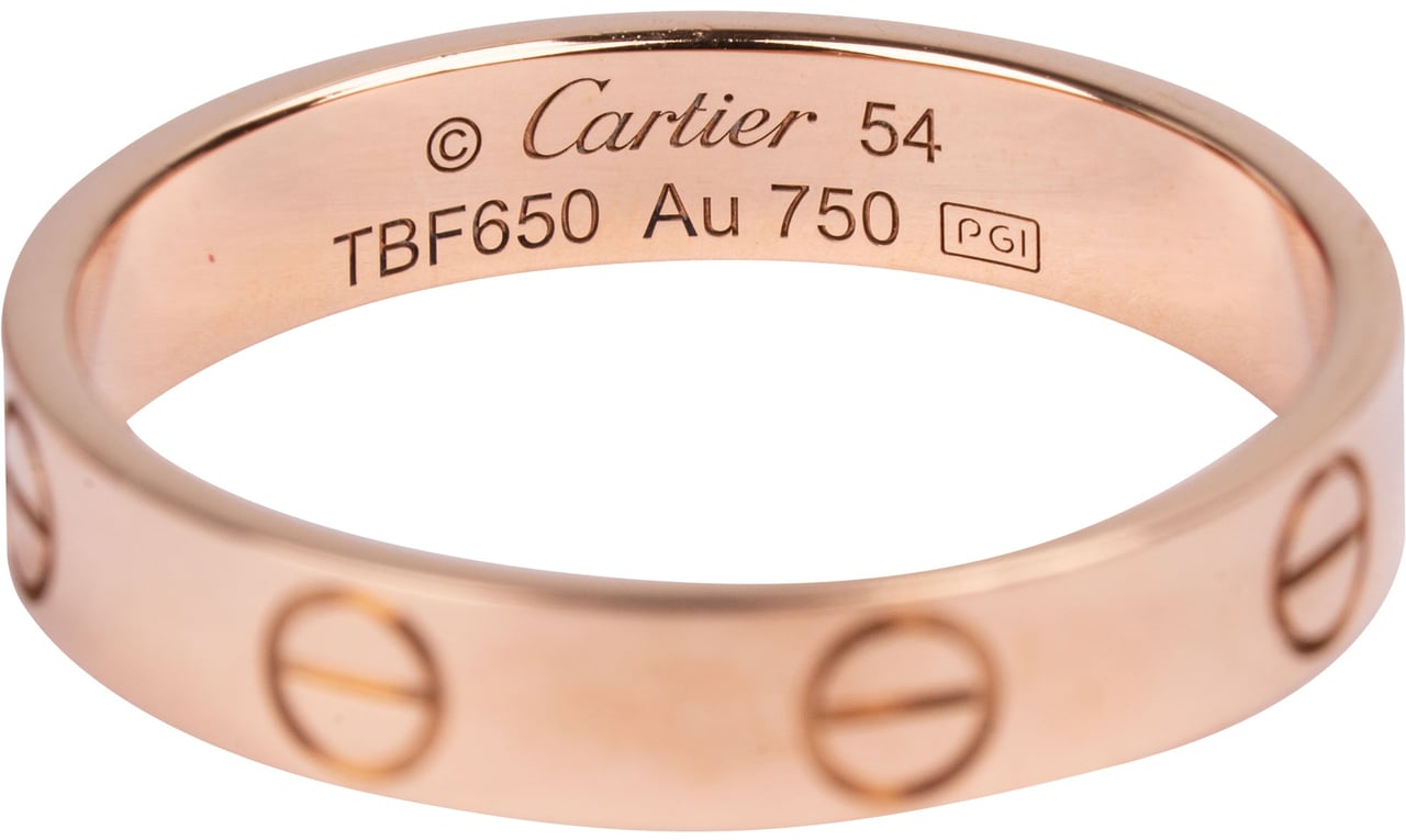 Cartier Au 750er Gold LOVE Wedding Band Ring (#54) Goud