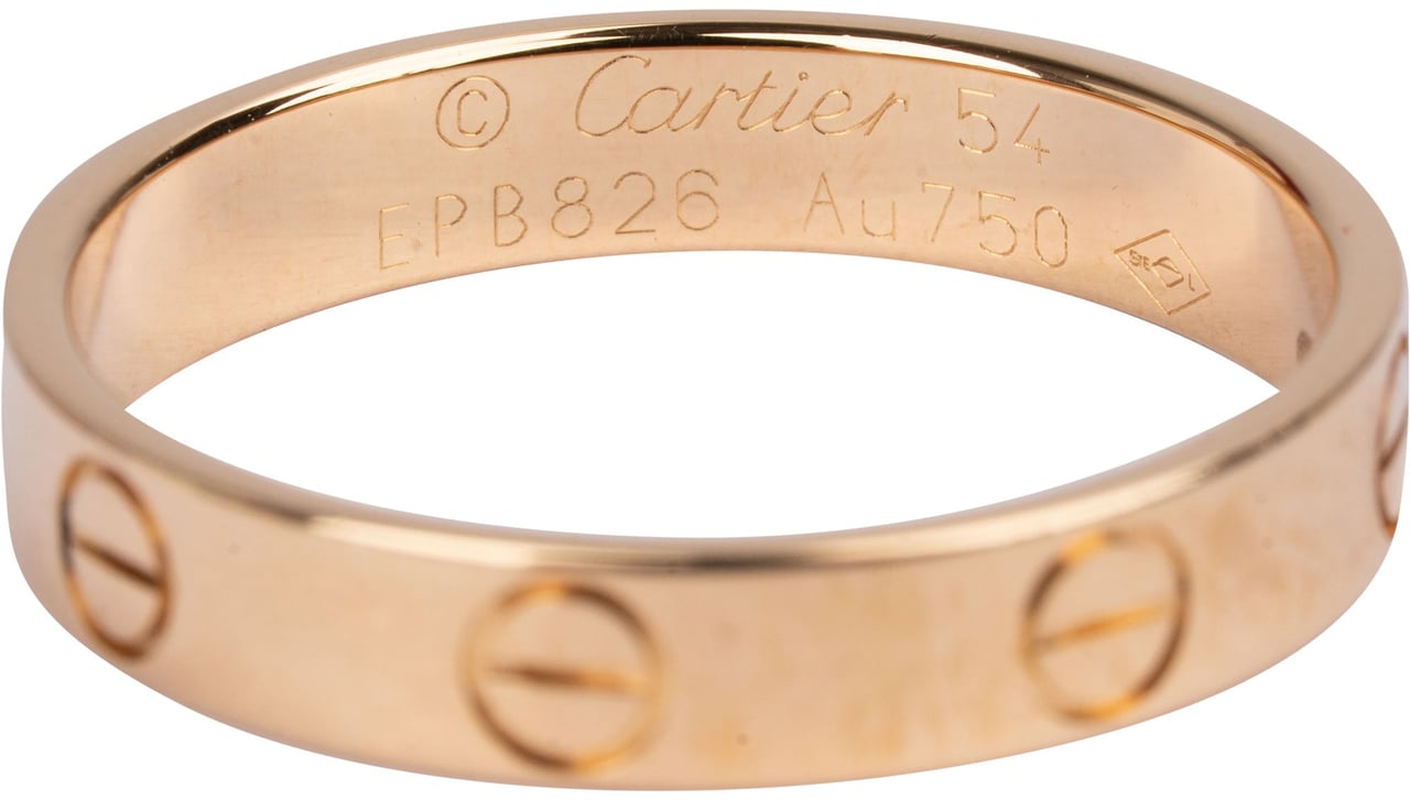 Cartier Au 750er Gold LOVE Wedding Band Ring (#54) Goud