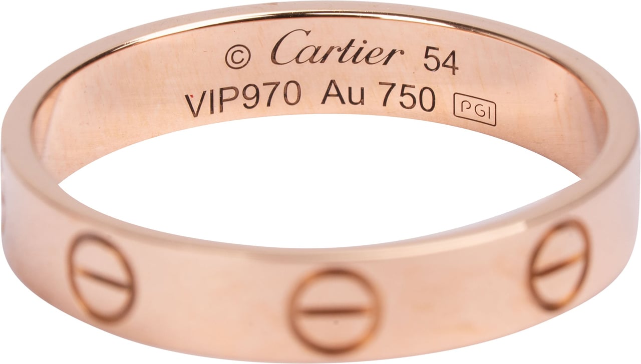 Cartier Rose Au 750er Gold LOVE Wedding Band Ring (#54) Goud