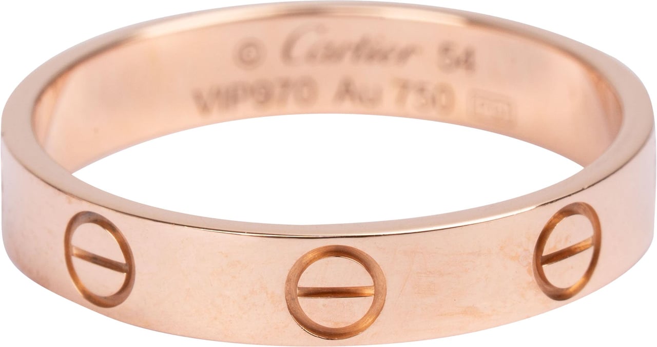 Cartier Rose Au 750er Gold LOVE Wedding Band Ring (#54) Goud