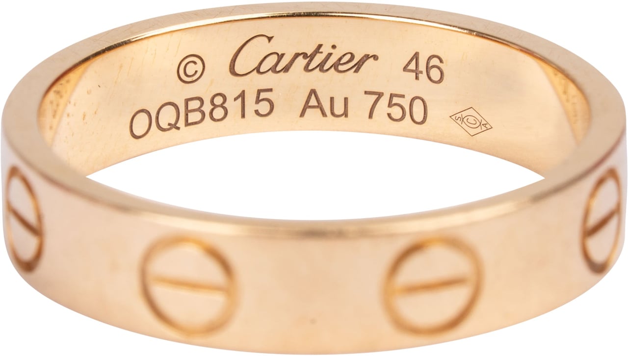 Cartier Au 750er Gold LOVE Wedding Band Ring (#46) Goud