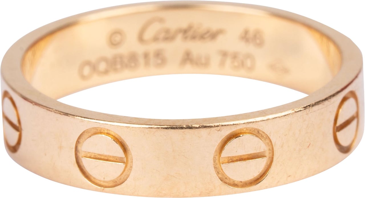 Cartier Au 750er Gold LOVE Wedding Band Ring (#46) Goud