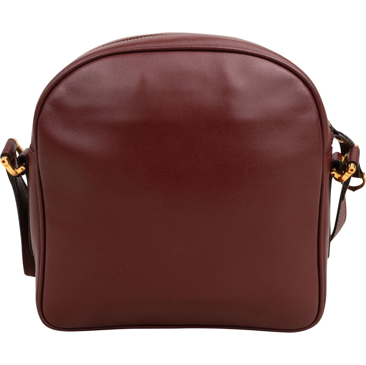 Cartier Bordeaux Leather Mastrine Camera Crossbody Bag Maroon