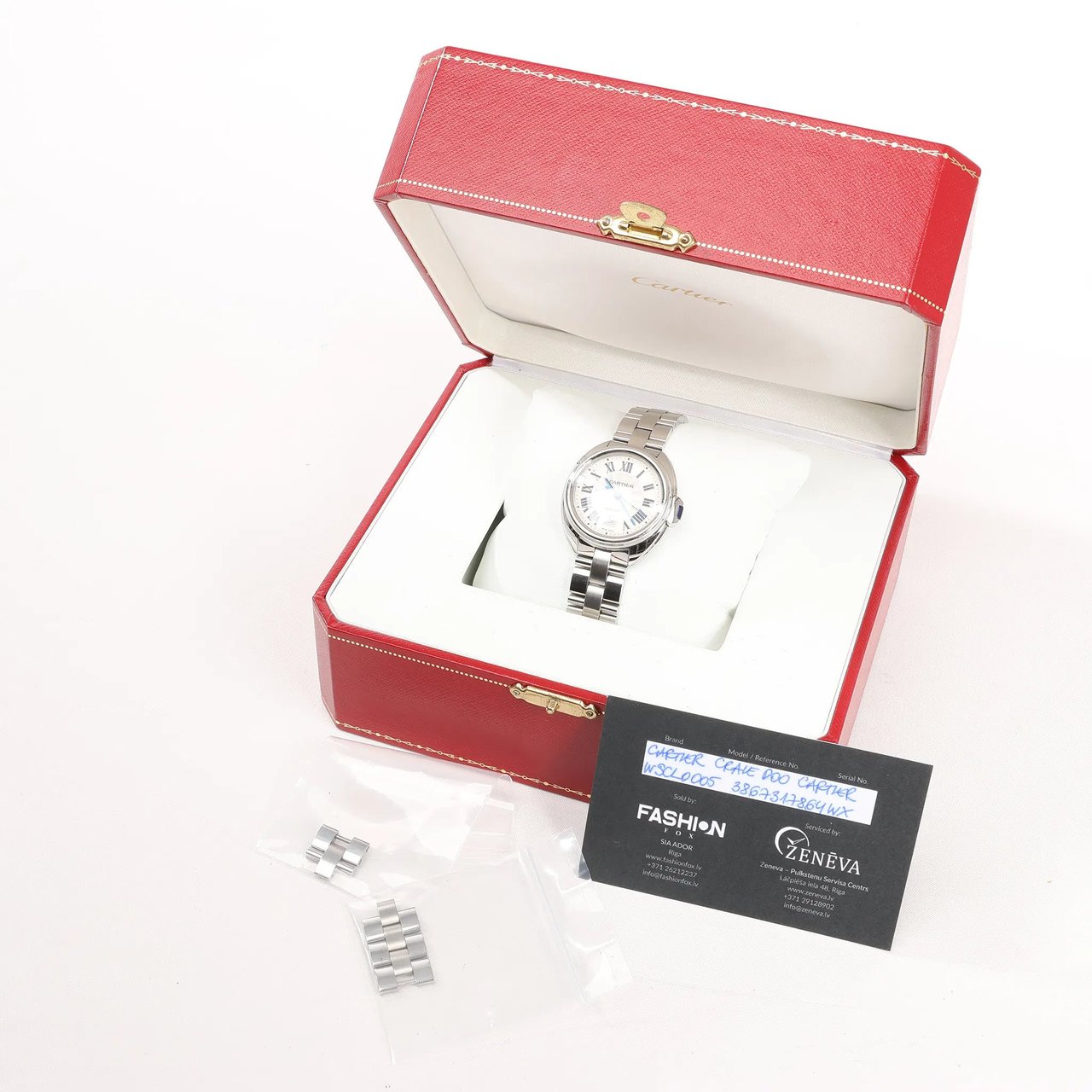 Cartier Cartier Cle de Cartier WSCL0005 SS x SS AT Watch with Silver Dial Zilver