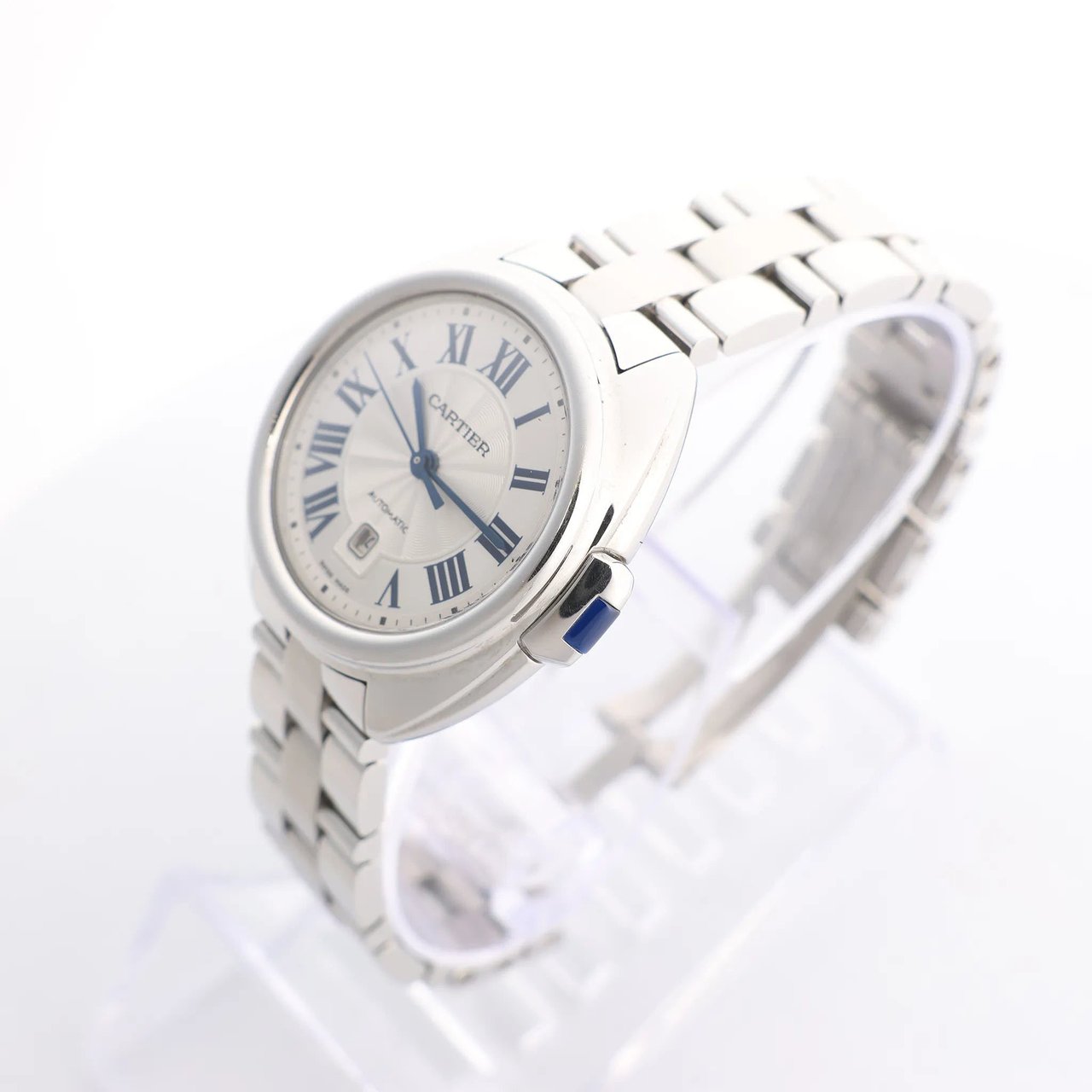 Cartier Cartier Cle de Cartier WSCL0005 SS x SS AT Watch with Silver Dial Zilver