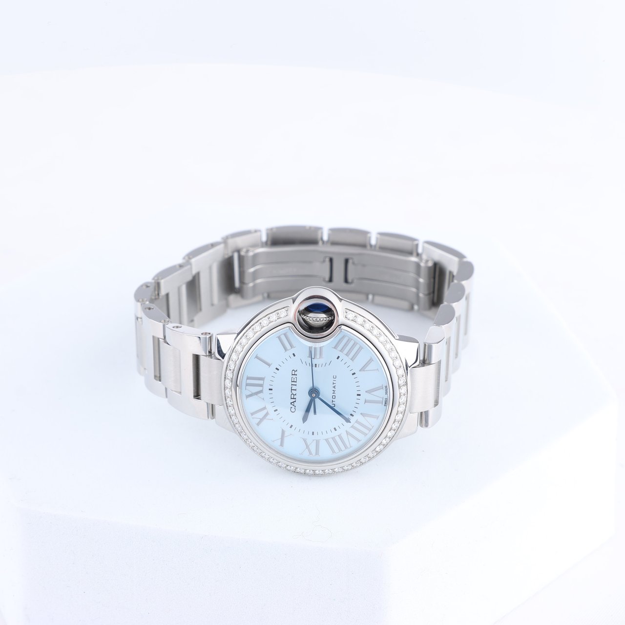 Cartier Cartier Ballon Bleu W4BB0028 SS AT Blue-Face Watch Blauw