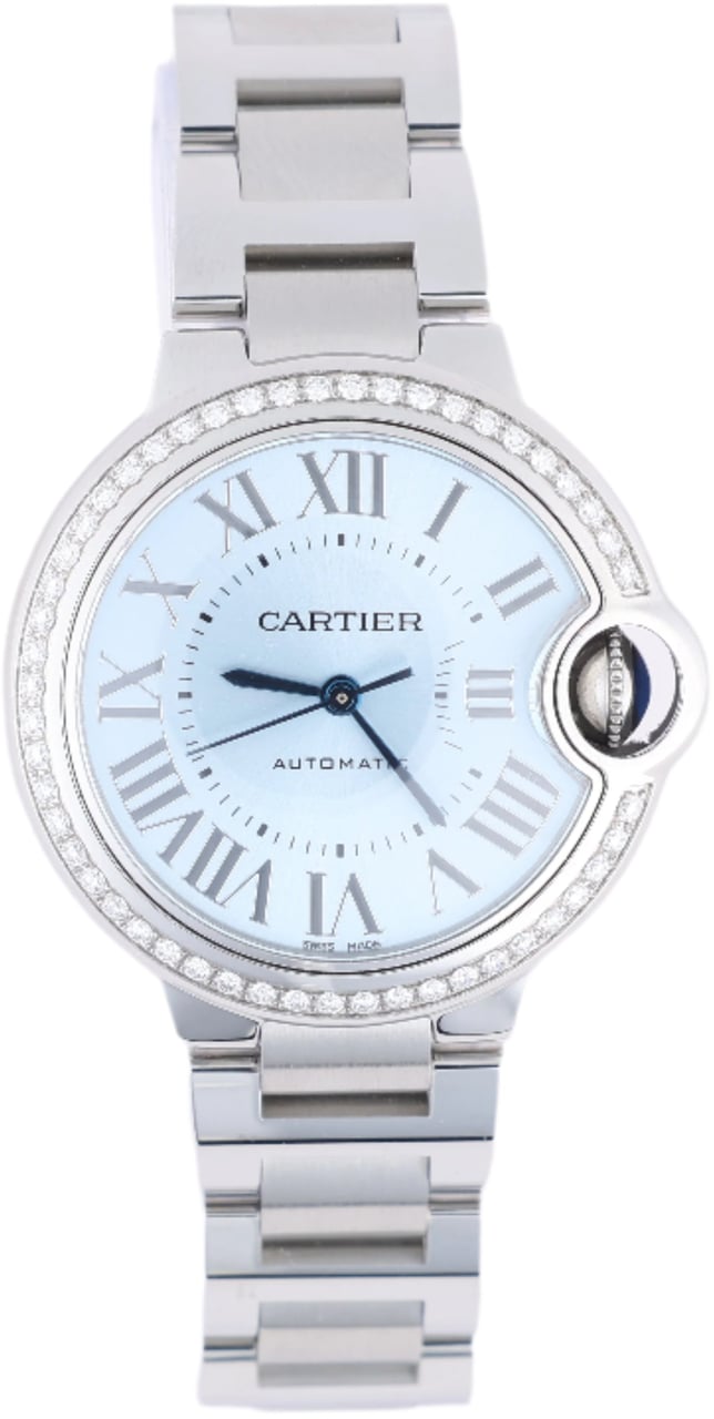 Cartier Cartier Ballon Bleu W4BB0028 SS AT Blue-Face Watch Blauw