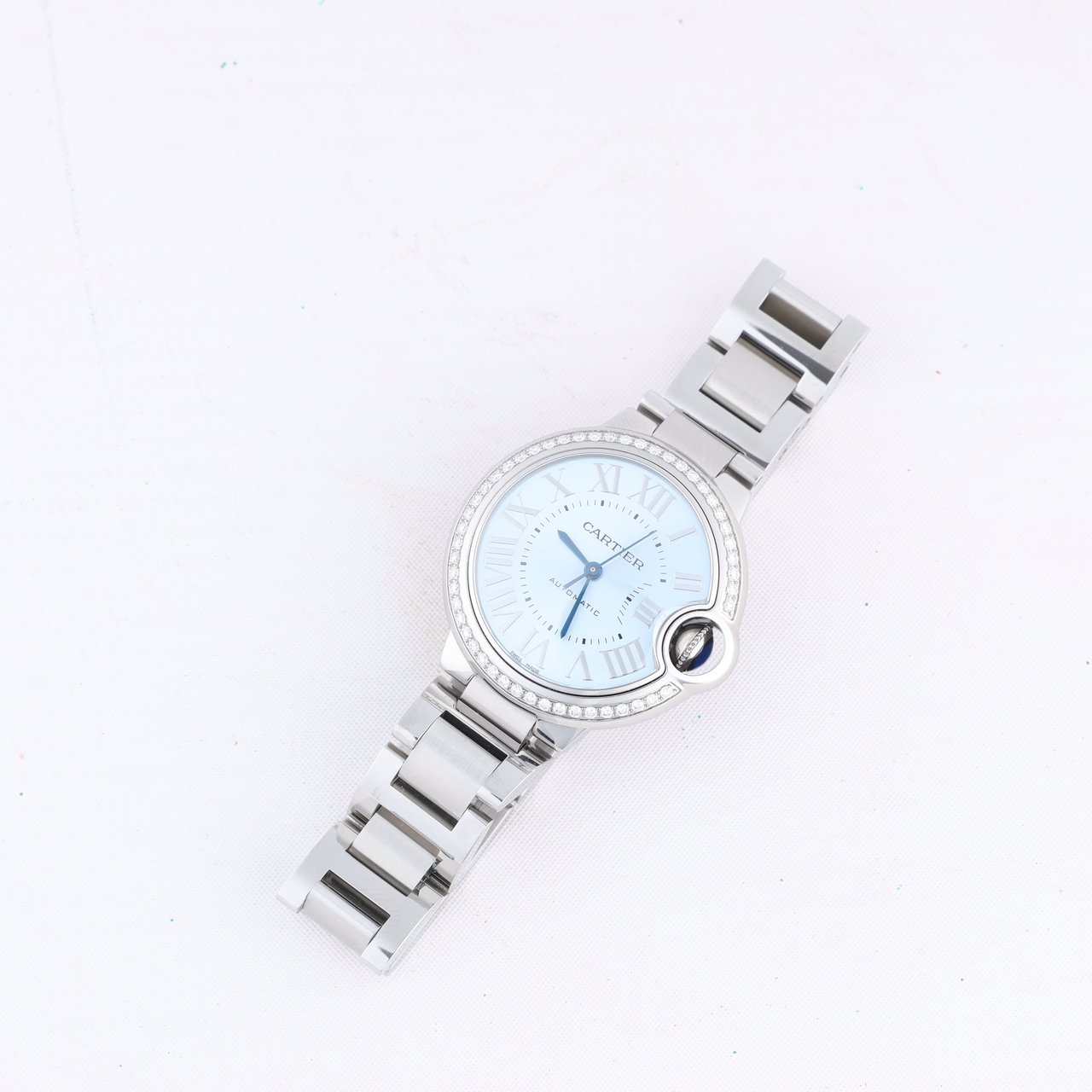 Cartier Cartier Ballon Bleu W4BB0028 SS AT Blue-Face Watch Blauw