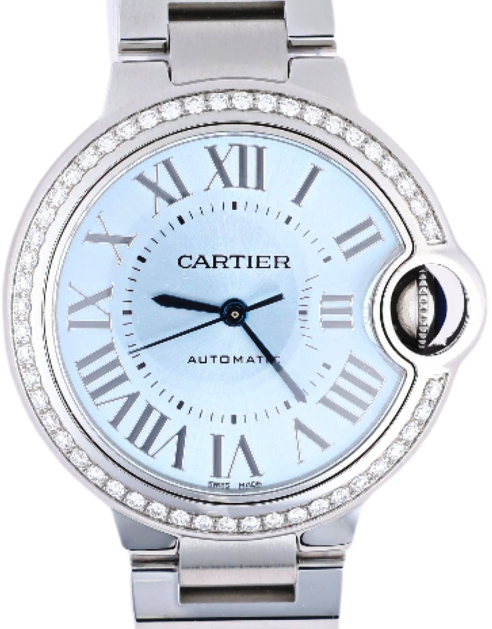Cartier Cartier Ballon Bleu W4BB0028 SS AT Blue-Face Watch Blauw