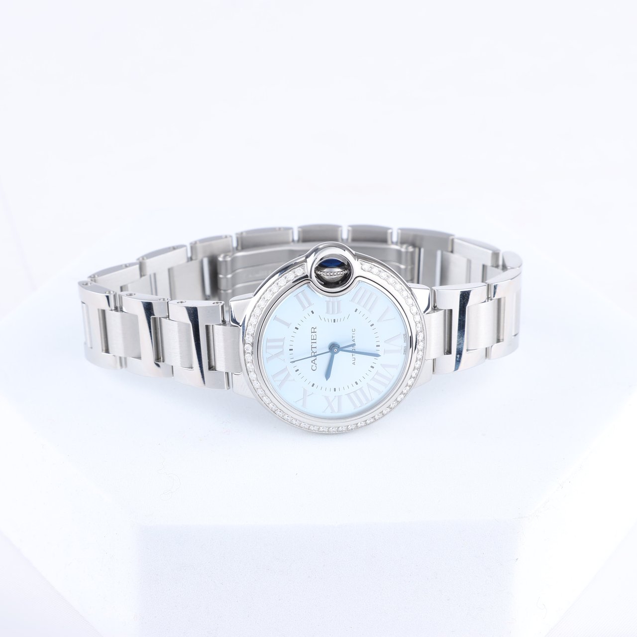 Cartier Cartier Ballon Bleu W4BB0028 SS AT Blue-Face Watch Blauw