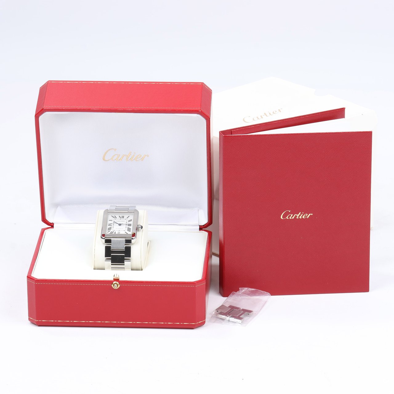 Cartier Cartier Tank Solo W5200028 3515780917TX SS AT Silver-Face Watch Zilver