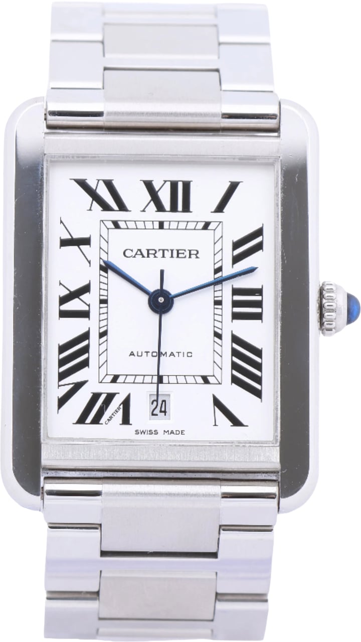 Cartier Cartier Tank Solo W5200028 3515780917TX SS AT Silver-Face Watch Zilver